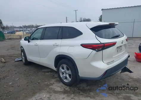 2021 Toyota Highlander L from USA, damaged, VIN 5TDCZRBH9MS091380